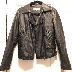 Calvin Klein Faux Leather Black Jacket